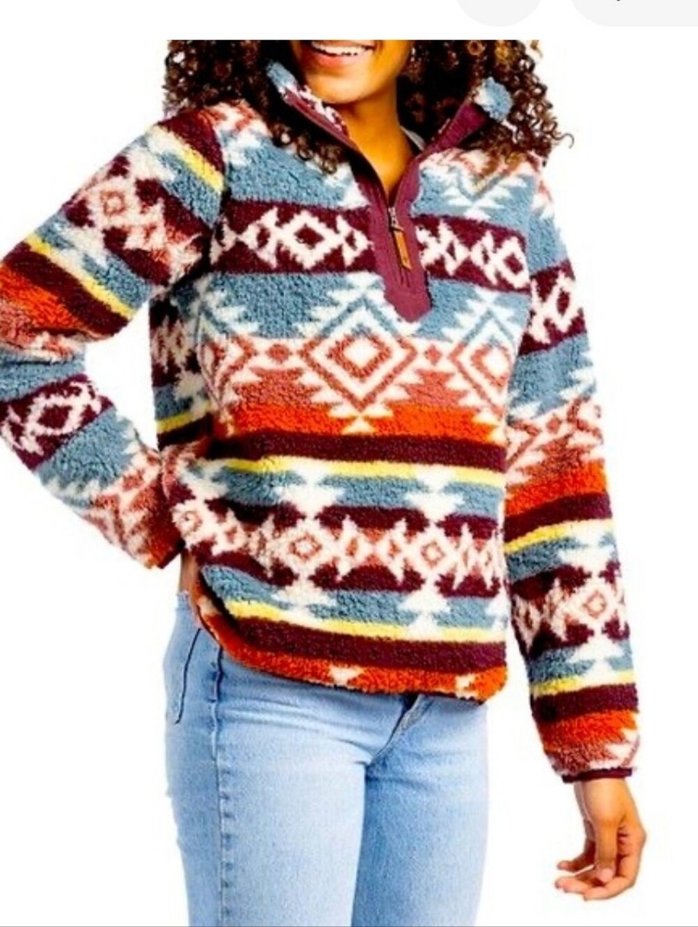 LIV Outdoor Aztec Pattern Pullover - - Picture 4 of 11
